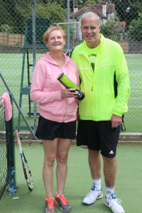 Nicky Taylor and Kenny Wright Mixed Doubles Finalists